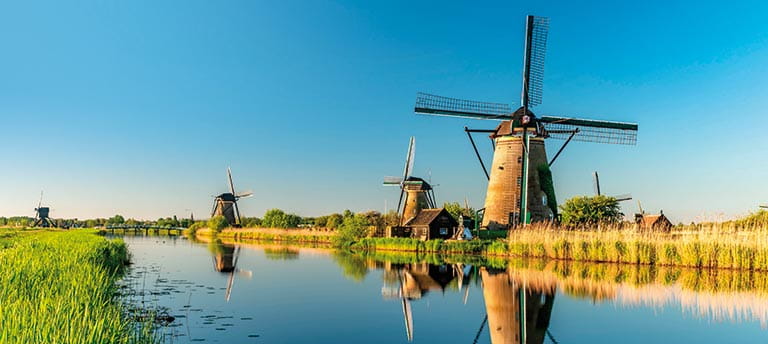 The windmills of Kinderdijk